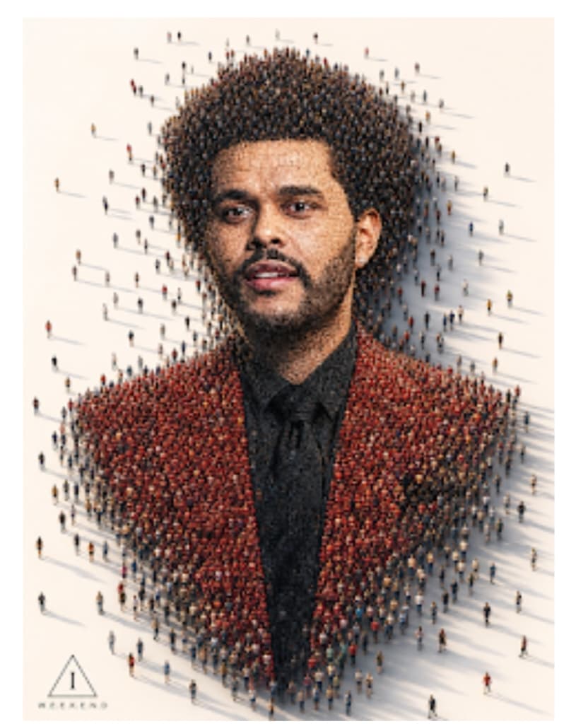 AI Crowd Mosaic Portrait Prompt | Human Figures Forming Celebrity Face | Ultra Realistic Conceptual Artwork