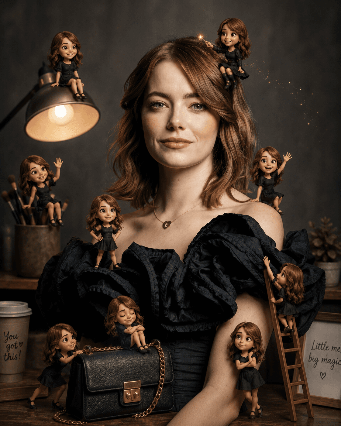 Mini Me AI Photo Editing Prompt | Magical Tiny Clone Effect | 3D Animated Mini Self Portrait | Viral Social Media Image Prompt