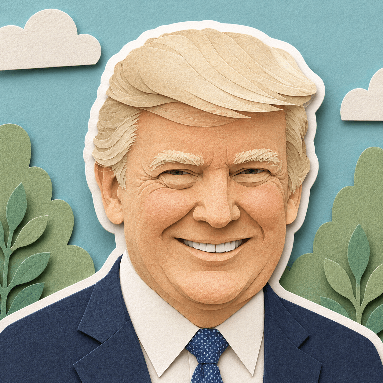 Paper Cut Portrait AI Prompt | Layered Papercraft Style preview 2