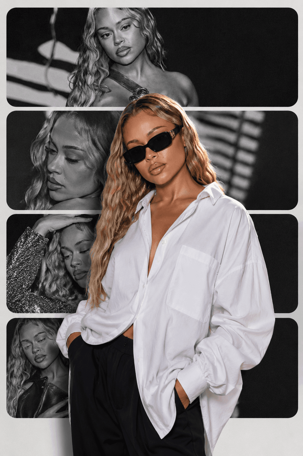 Modern Editorial Collage Poster Prompt | Luxury Fashion Magazine Style AI Image Prompt