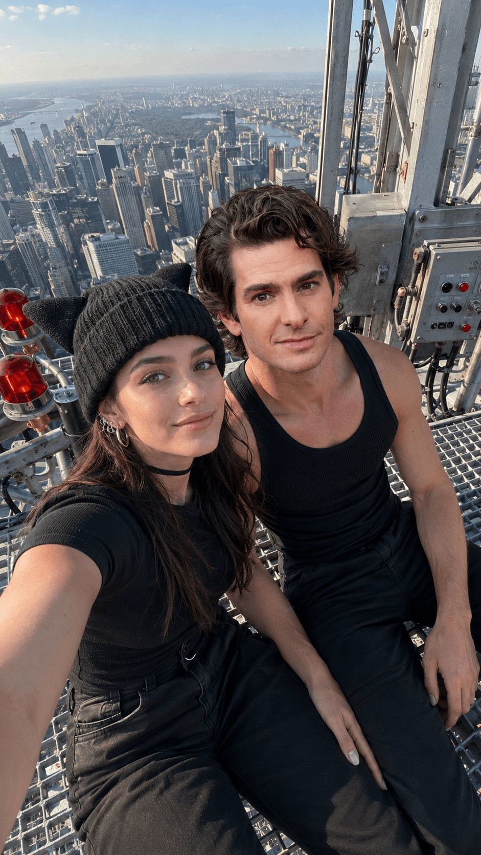 Ultra Realistic Empire State Building Rooftop Selfie Prompt | Exact Face Identity Preservation AI Photo Generator