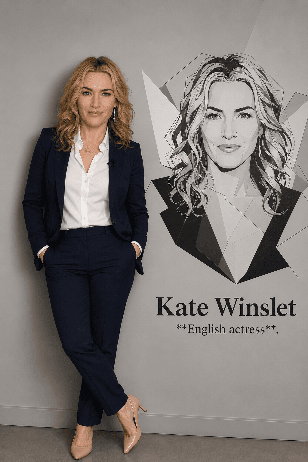 Ultra Realistic Professional Business Portrait Prompt | Full Body Corporate CEO Photo with Modern Vector Wall Art | AI Image Prompt