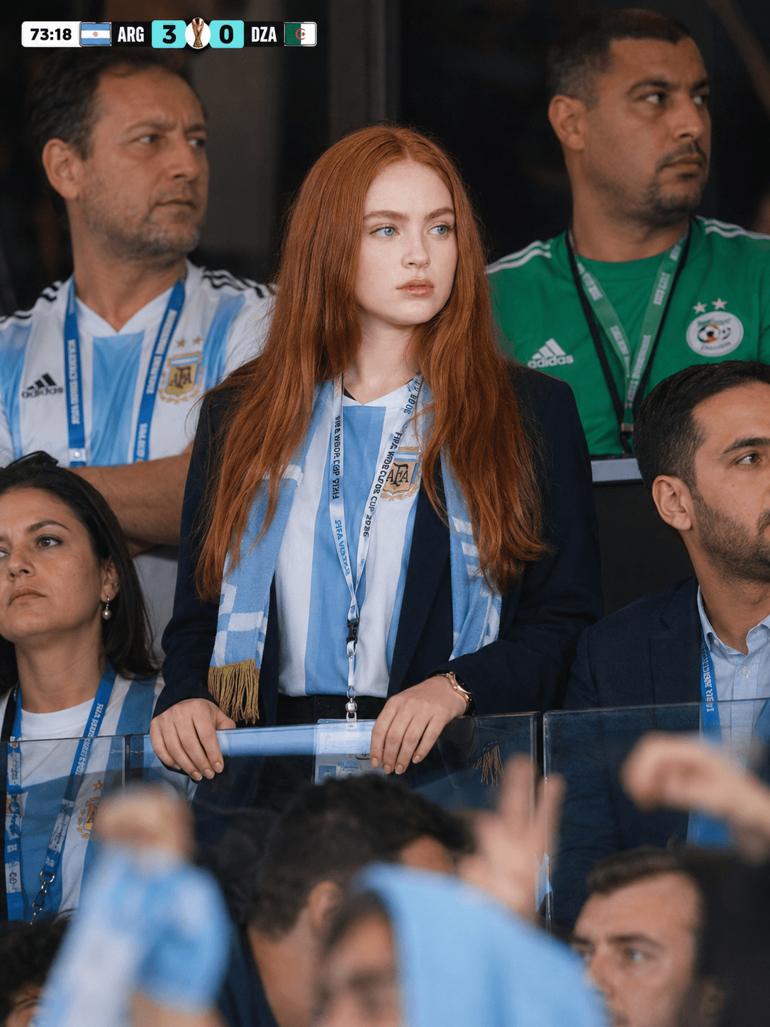 Photorealistic FIFA World Cup Fan Broadcast Prompt | AI Stadium Spectator Cutaway Generator | Identity-Preserving Sports Photography