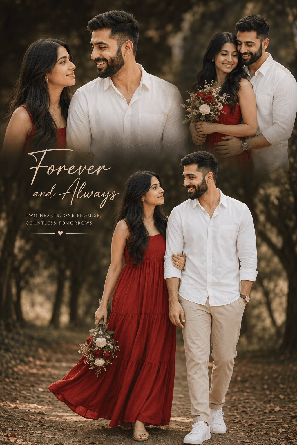 Pre Wedding AI Photo Prompts – Romantic Couple Photoshoot Ideas preview 1