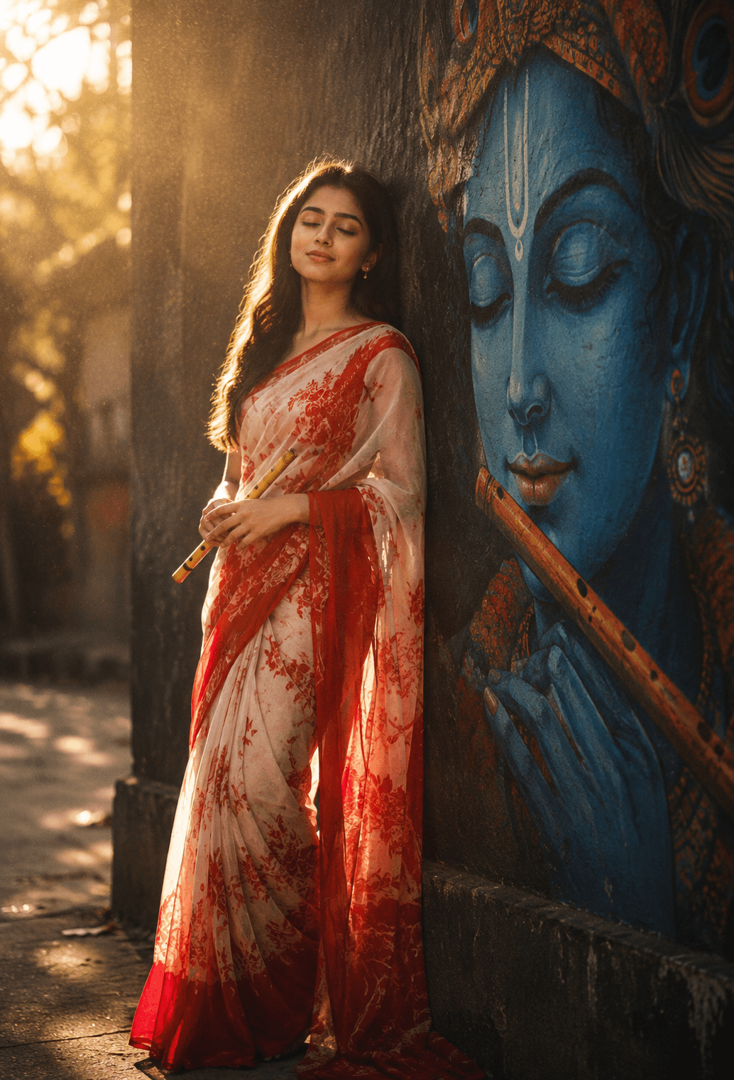 Krishna Devotional Portrait Prompt | Realistic AI Art preview 4