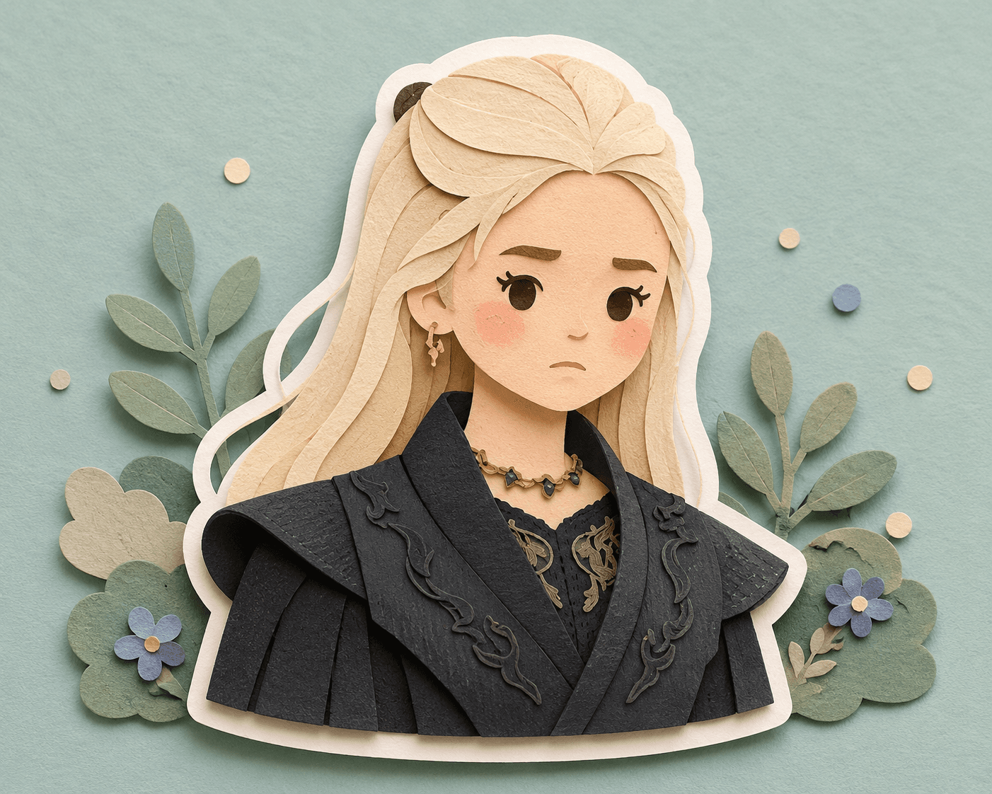 Soft Paper Cut Layered Illustration Prompt | Cute Papercraft Diorama Style | AI Image Generation Prompt