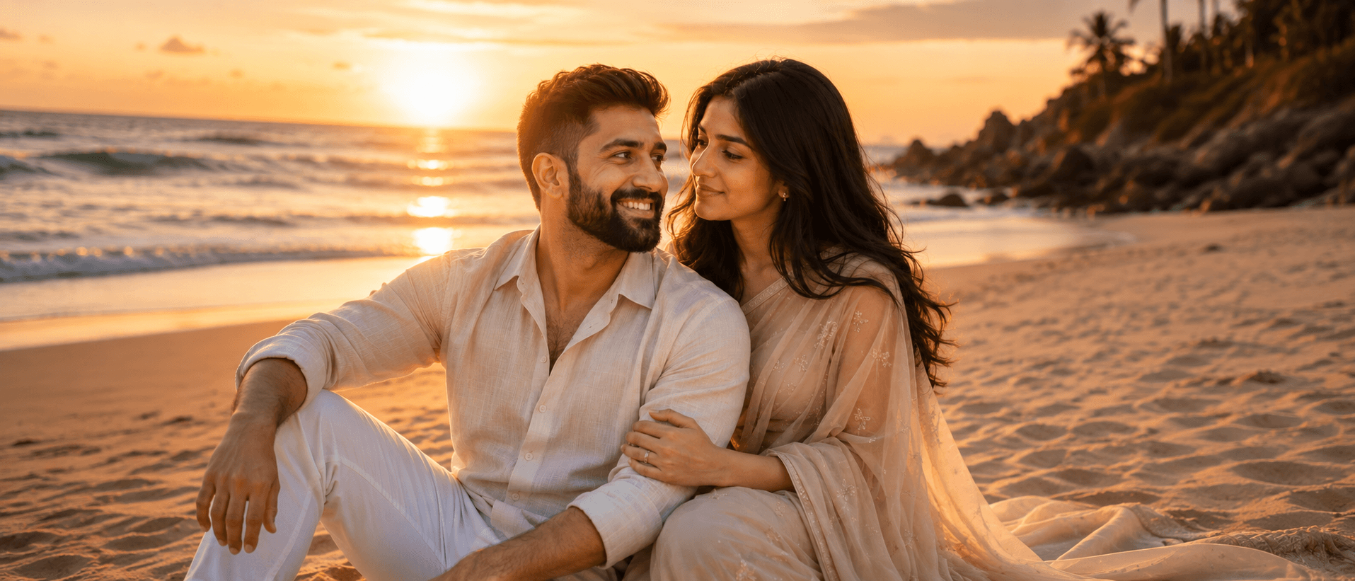 Beach Couple photoshoot. preview 2