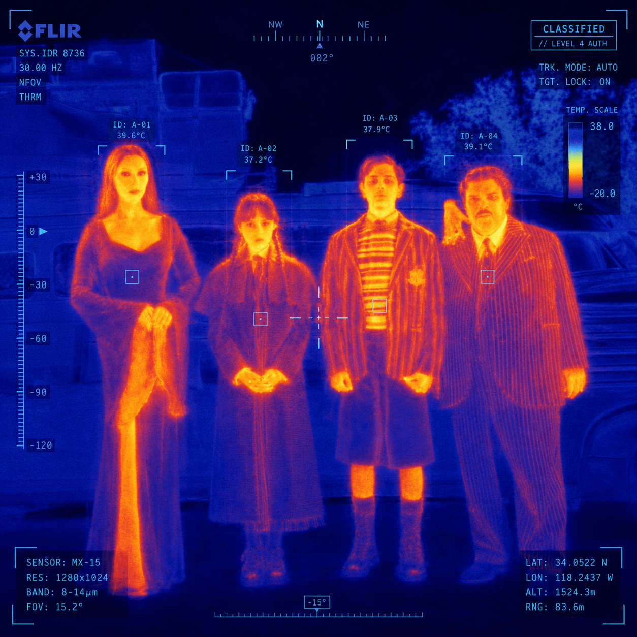 Ultra Realistic FLIR Thermal Infrared Surveillance Prompt | Military Thermal Camera Effect | Cyber Tactical HUD Image Transformation