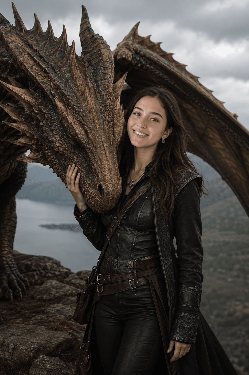 Dark Fantasy Dragon Rider AI Prompt | Photorealistic Selfie-to-Dragon Portrait Prompt