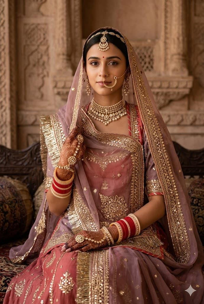Ultra-Realistic Rajasthani Bridal AI Prompt - Royal Poshak & Heritage Style