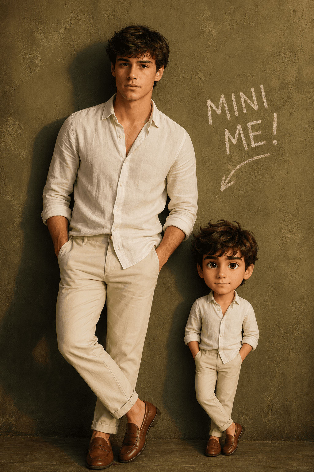 Mini Me AI Portrait Prompt – Hyperrealistic Chibi Twin Photo — AI prompt result