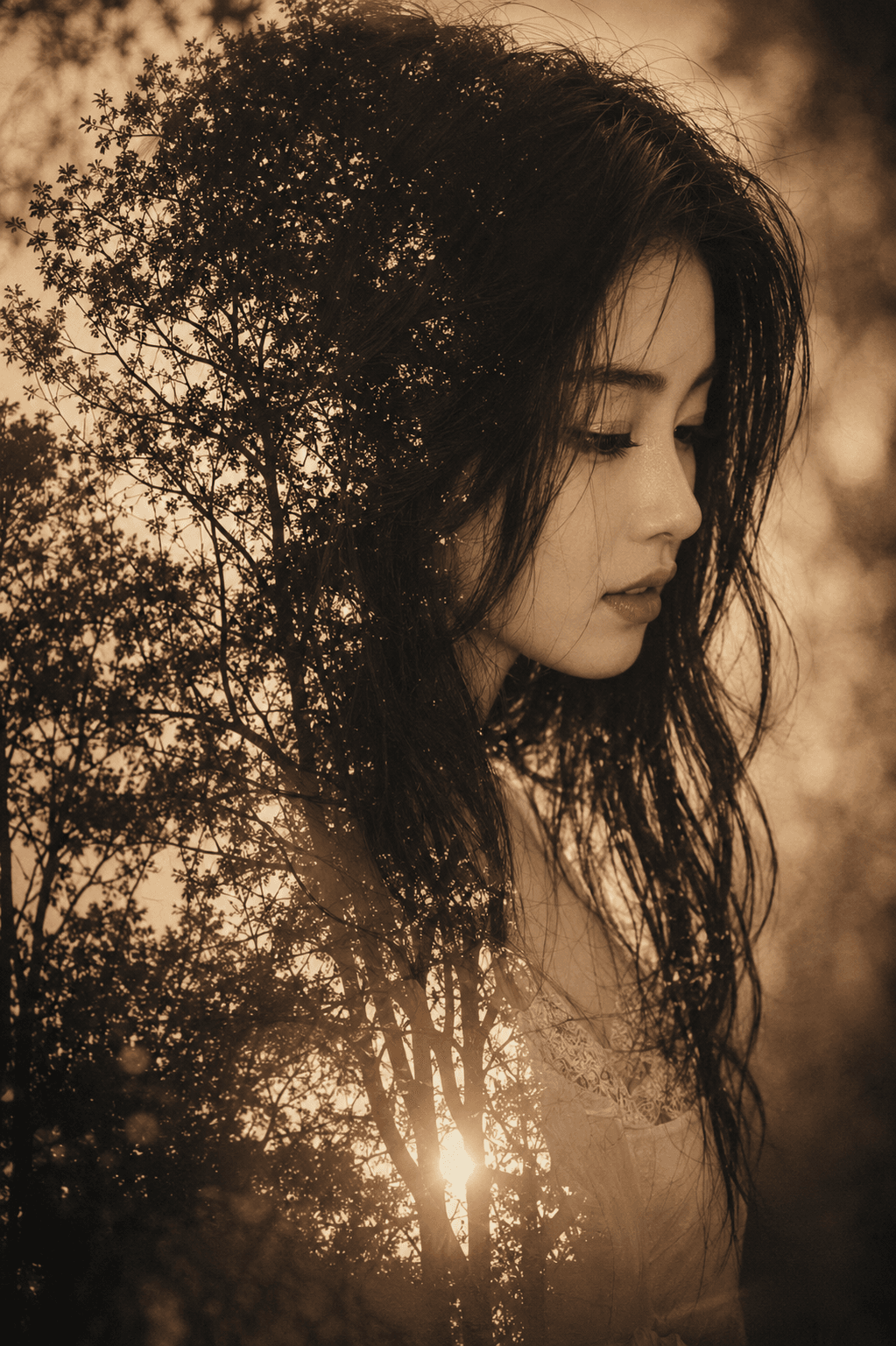 Cinematic Double Exposure Portrait AI Prompt — AI prompt preview 2 of 4