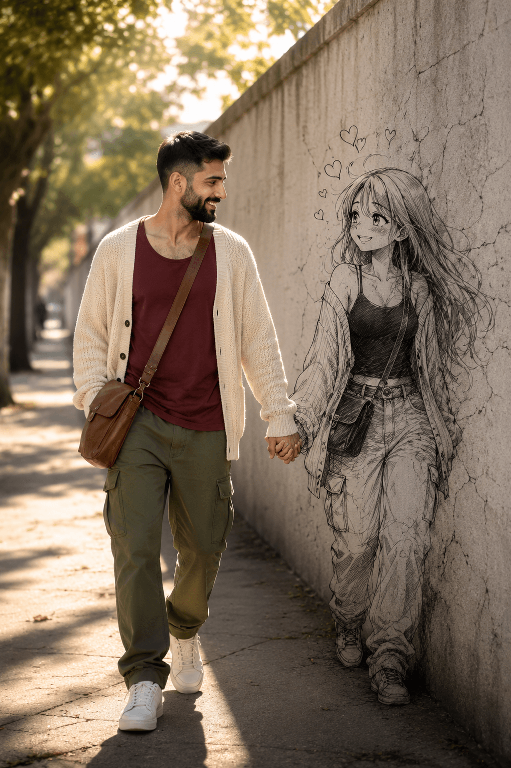 Ultra-Realistic Reality Meets Manga Wall Art Prompt | Cinematic Anime Fusion AI Prompt — AI prompt result