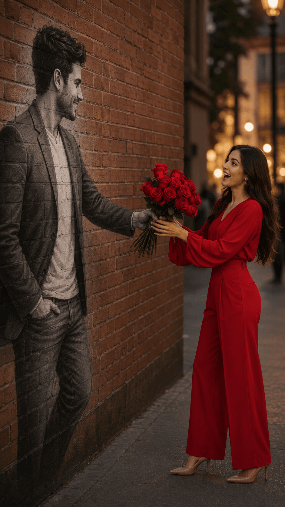 Romantic 2D to 3D Wall Mural Optical Illusion Prompt | Ultra-Realistic AI Photo Prompt — AI prompt result