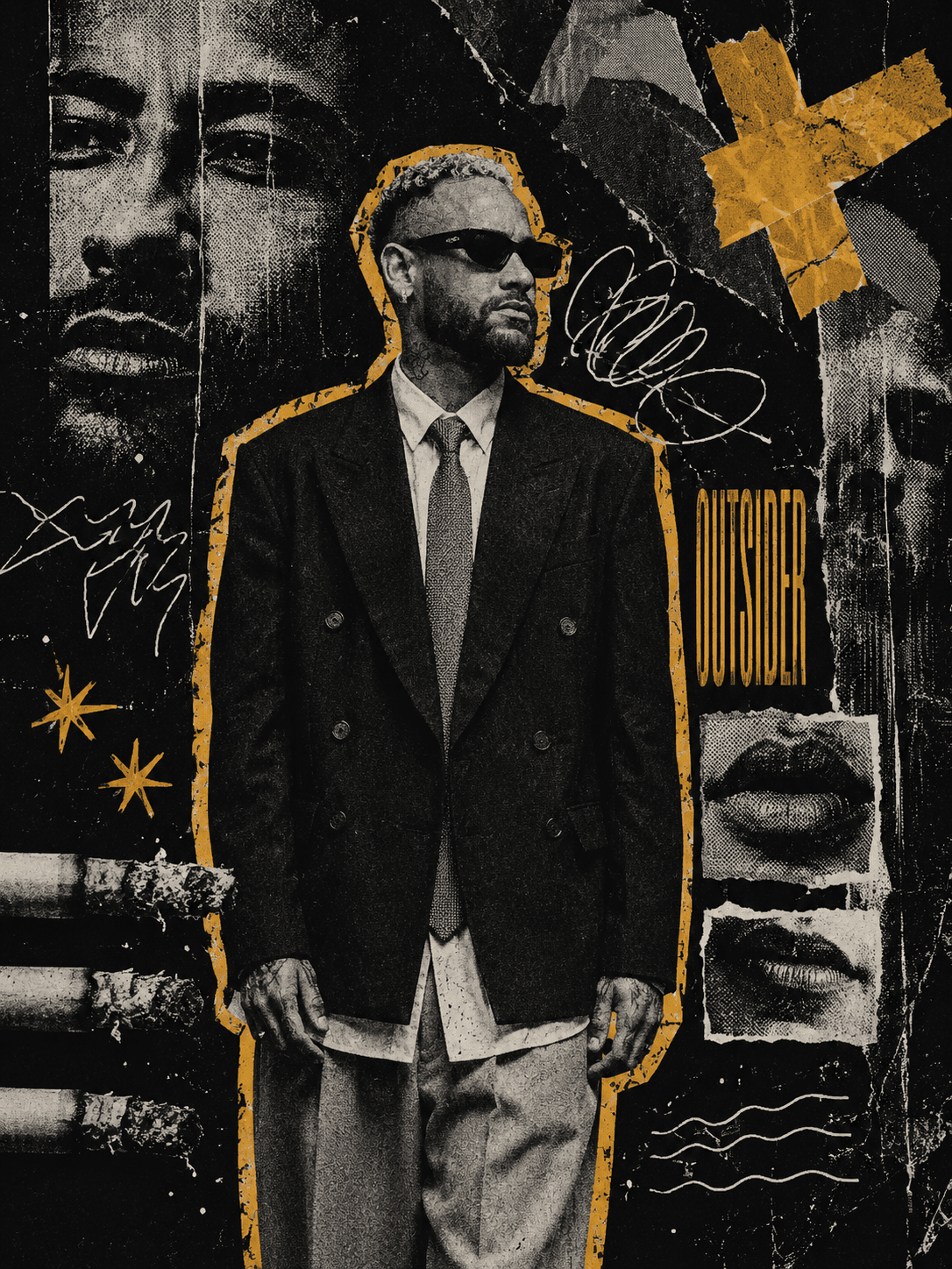 Experimental Mixed Media Fashion Collage Prompt | Punk Editorial Grunge Poster AI Prompt — AI prompt result