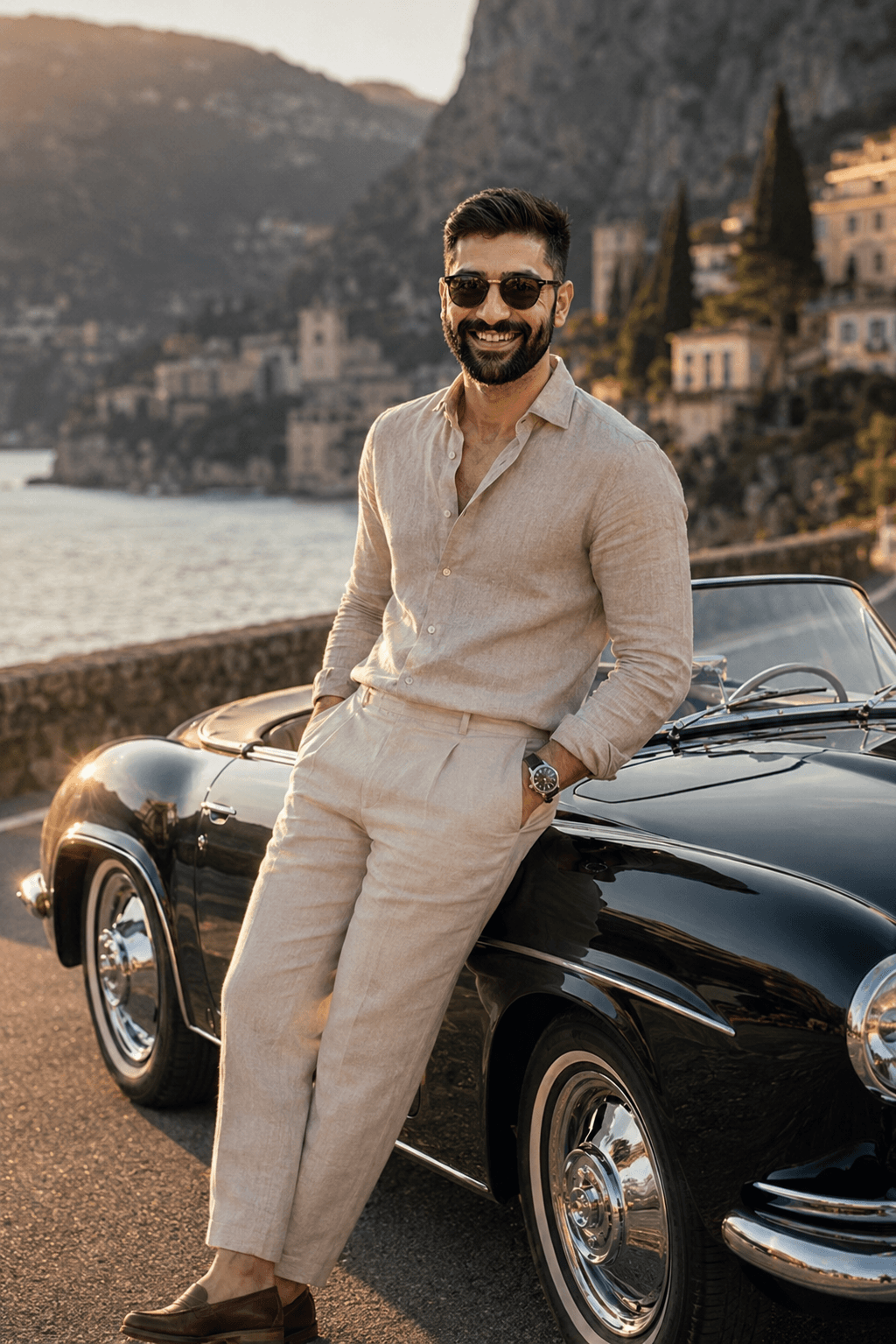 Luxury Old Money Editorial Portrait AI Prompt | Cinematic GQ & Vogue Style — AI prompt result