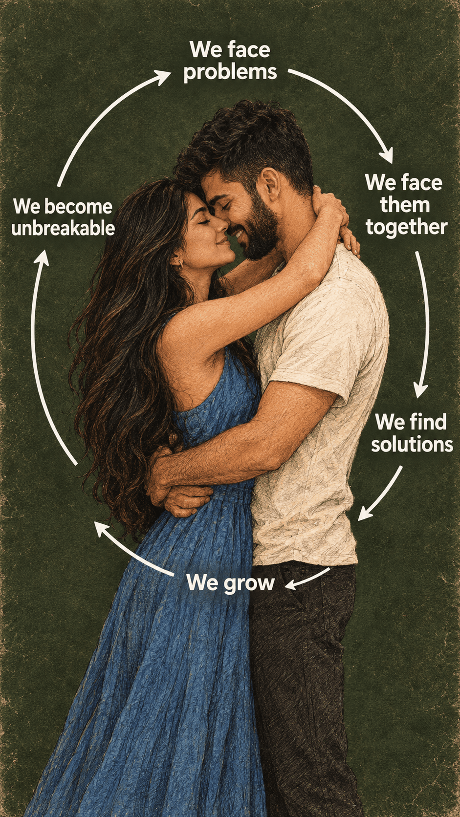 Romantic Couple AI Art Prompt | Vintage Love Poster — AI prompt preview 3 of 4