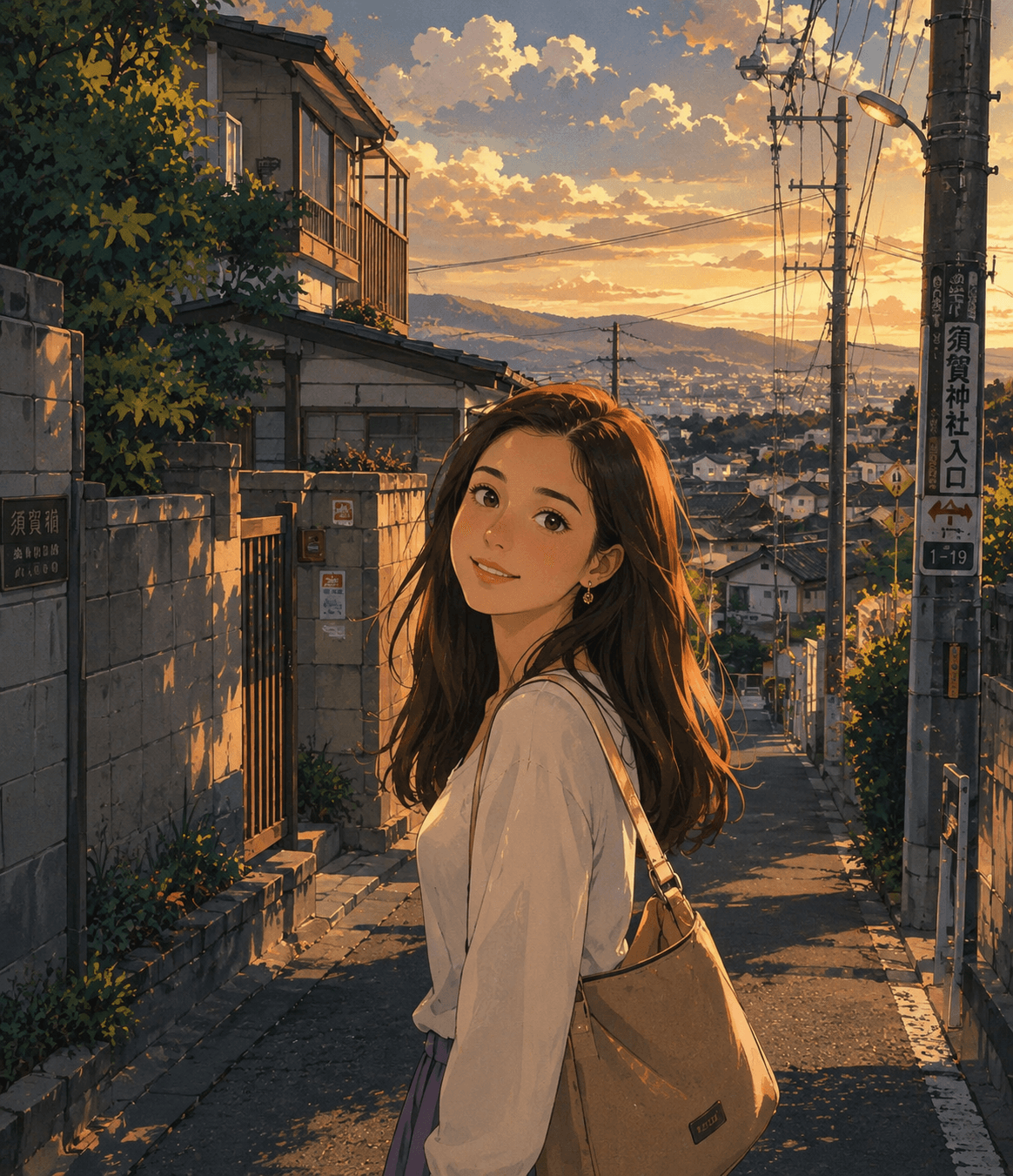 1980s–1990s Japanese Anime Cinematic Illustration Prompt | Studio Ghibli & Makoto Shinkai Style AI Art — AI prompt result