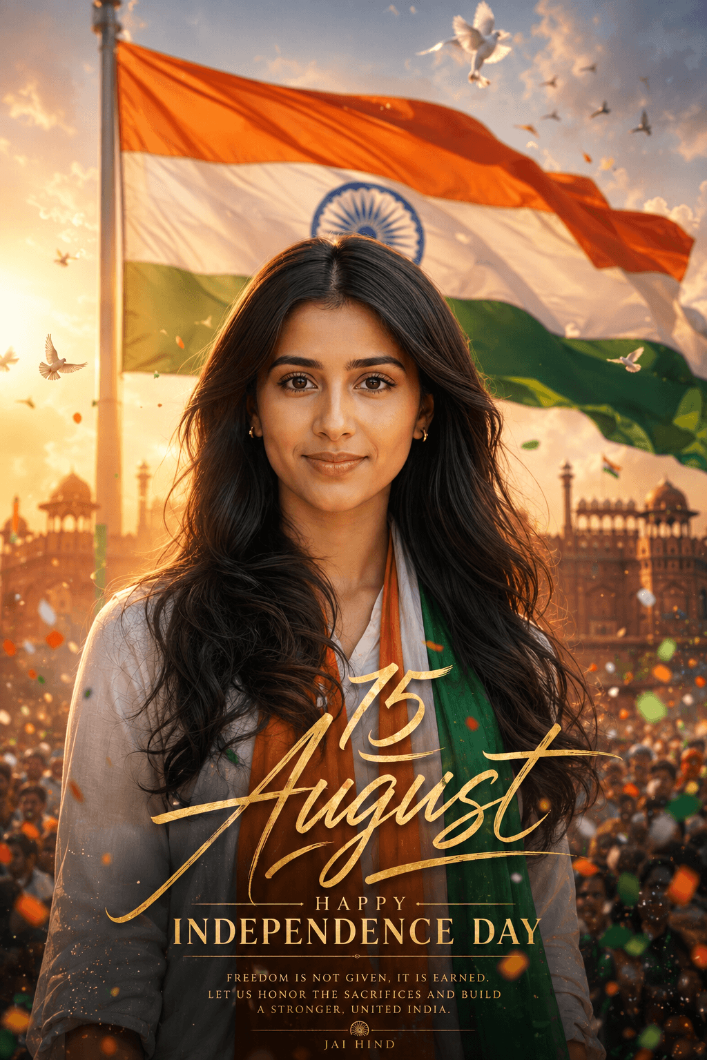 Independence Day AI Poster Prompt | Ultra Realistic 8K Cinematic Photo Generator — AI prompt result