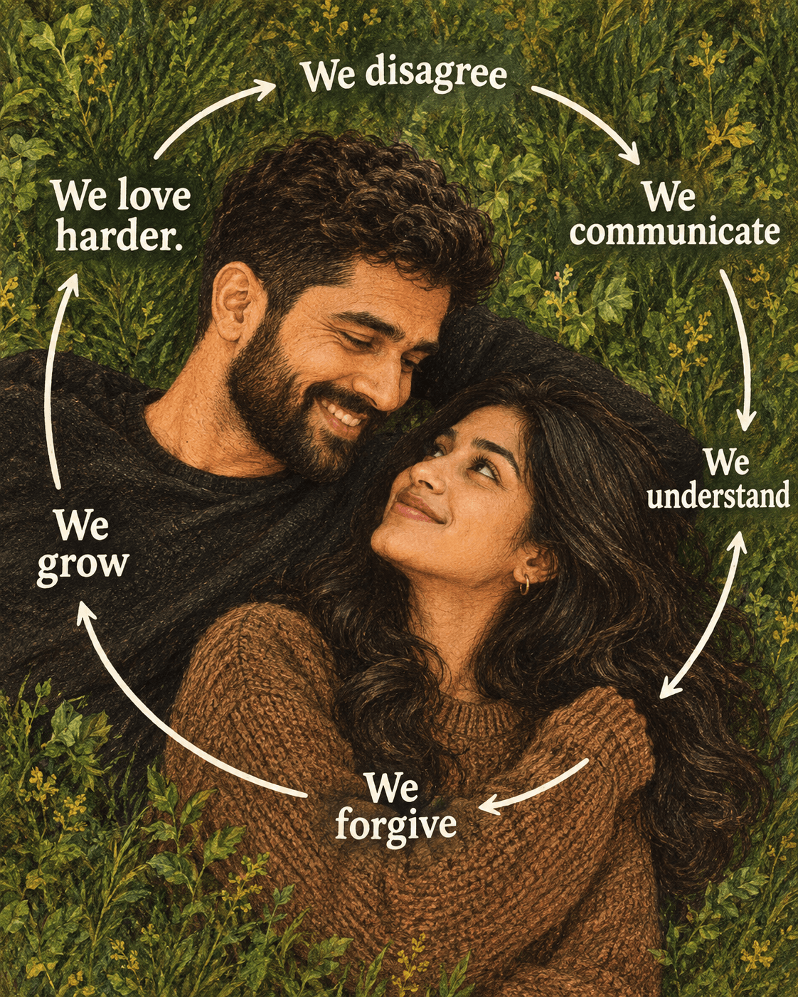 Romantic Couple AI Art Prompt | Vintage Love Poster — AI prompt preview 1 of 4