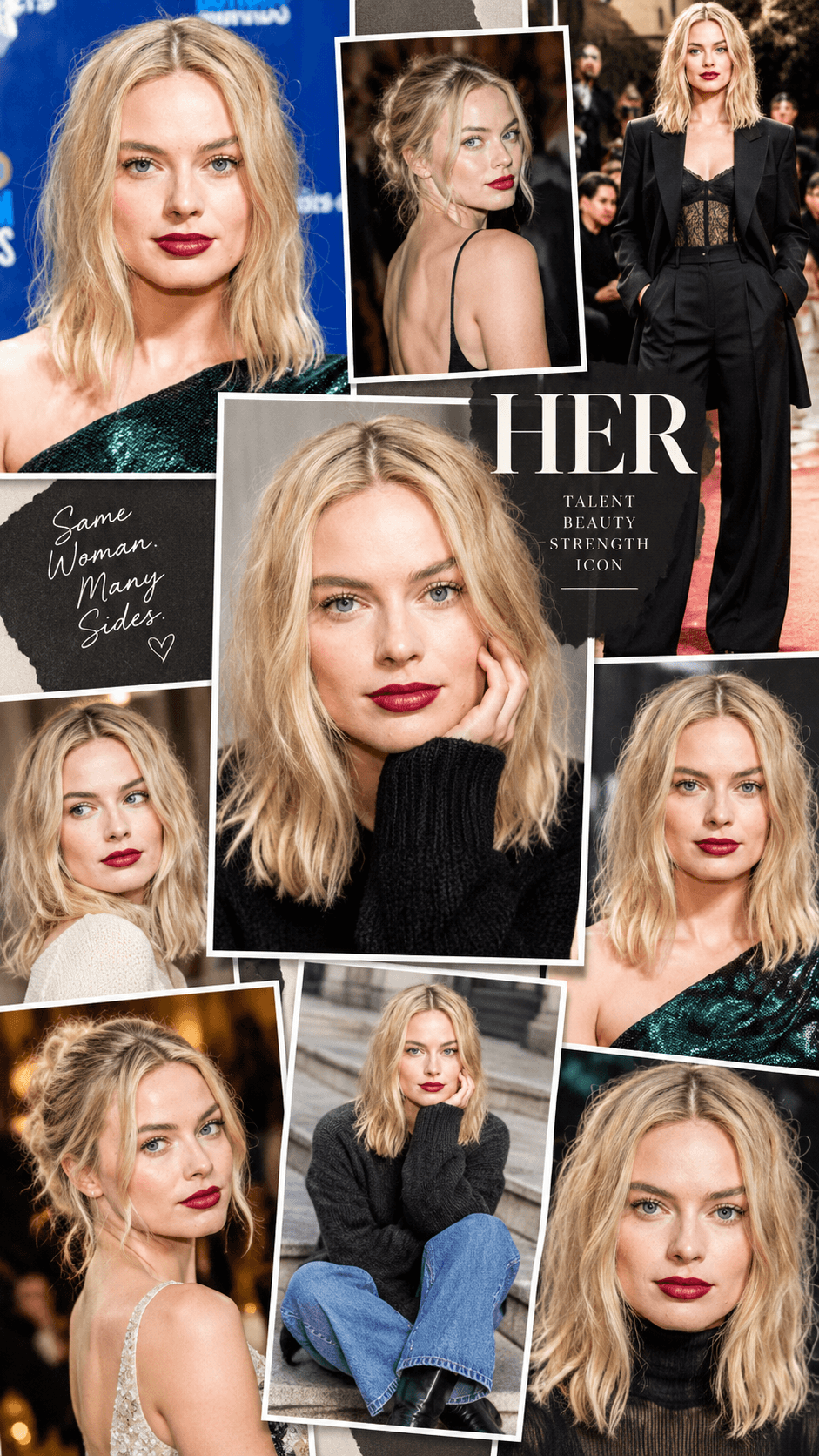 HER Editorial Photo Collage AI Prompt | 9:16 Poster — AI prompt preview 1 of 4