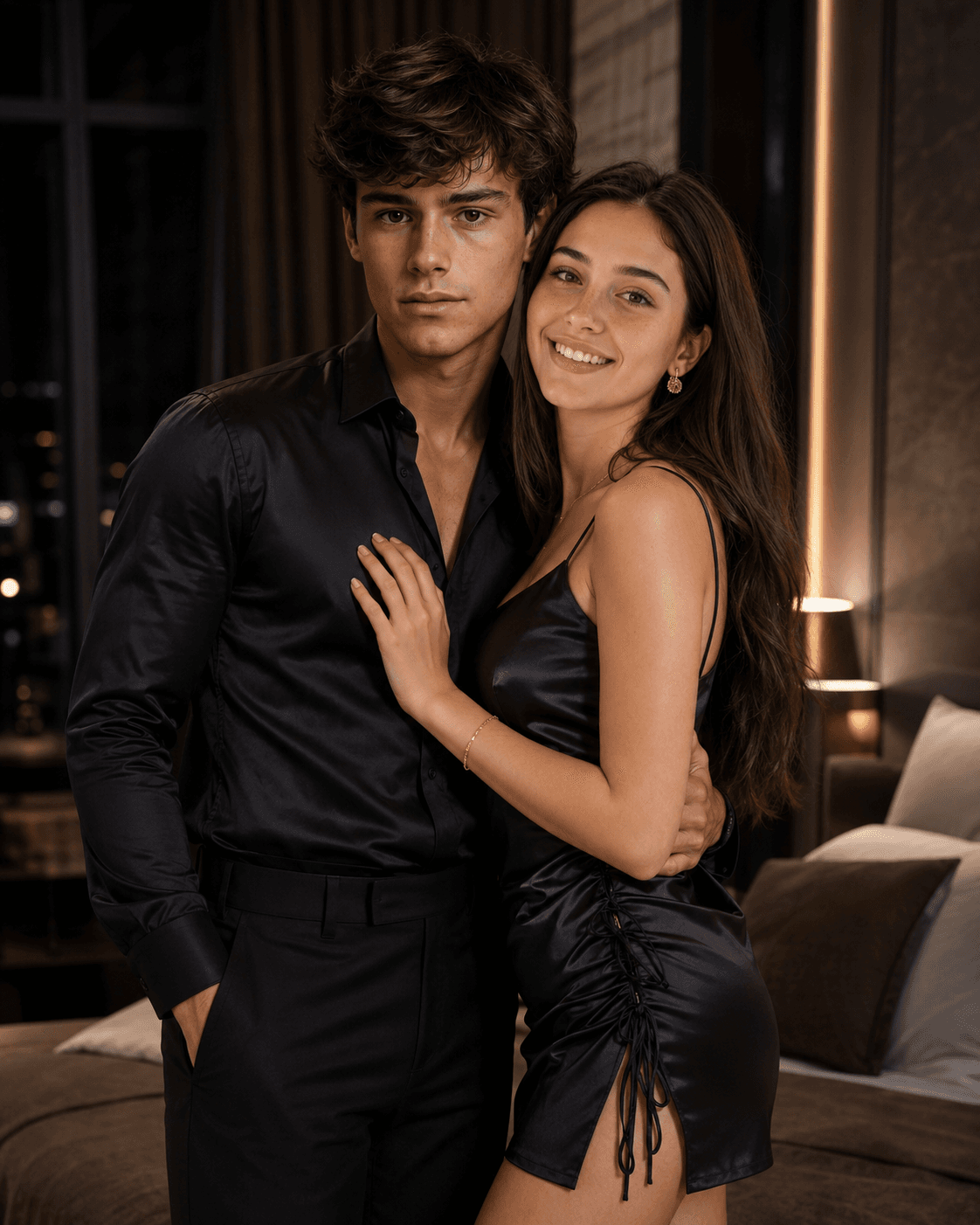 Luxury Indian Couple Fashion Portrait | Premium Editorial — AI prompt preview 1 of 4