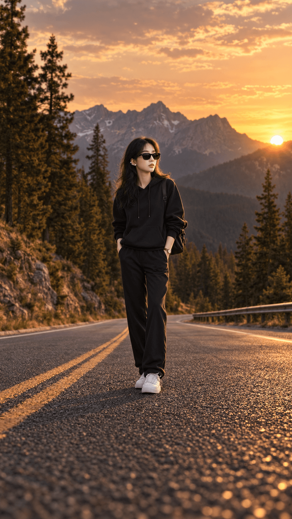Cinematic Mountain Sunset AI Photo Prompt — AI prompt preview 3 of 4