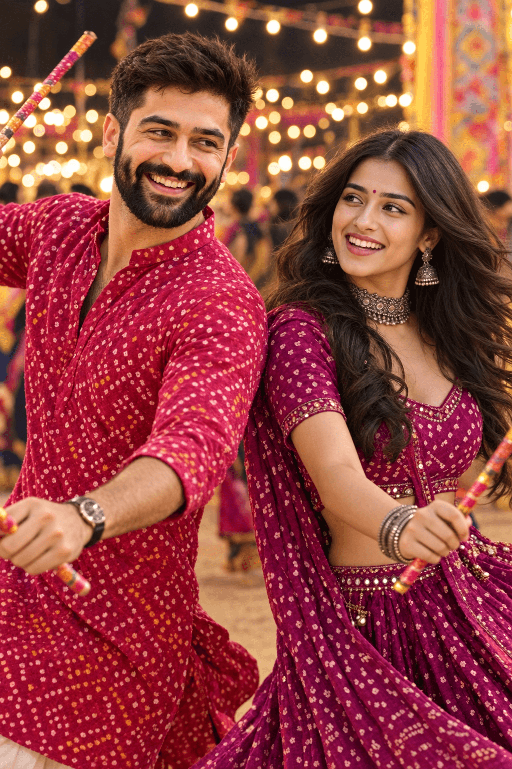 Dandiya Night Couple AI Photo Prompt | Garba Prompt — AI prompt preview 2 of 4