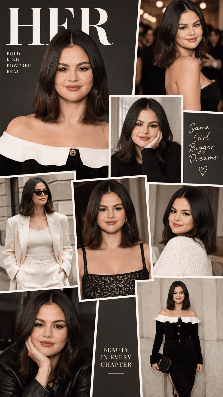 HER Editorial Photo Collage AI Prompt | 9:16 Poster — AI prompt preview 2 of 4