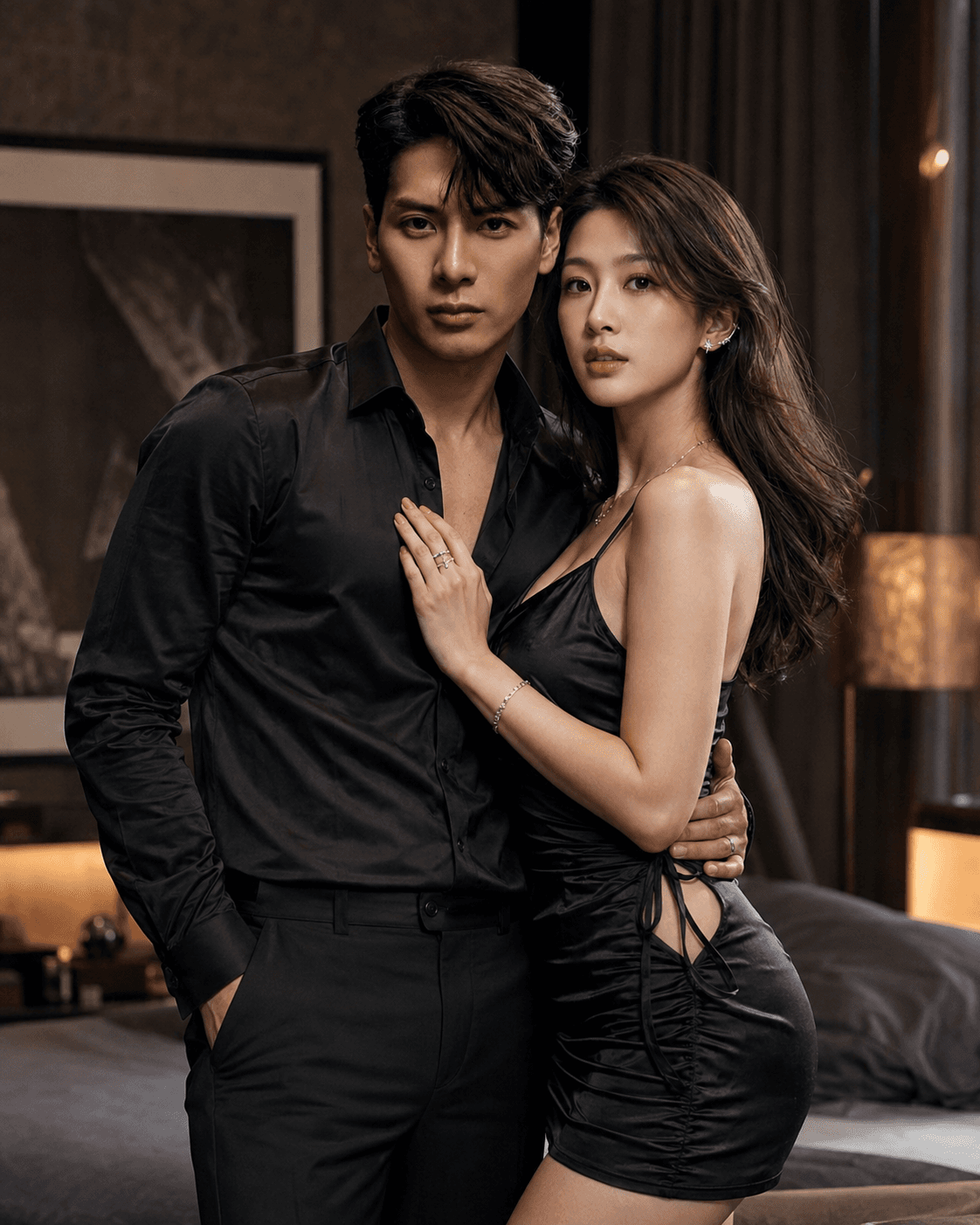 Luxury Indian Couple Fashion Portrait | Premium Editorial — AI prompt preview 3 of 4