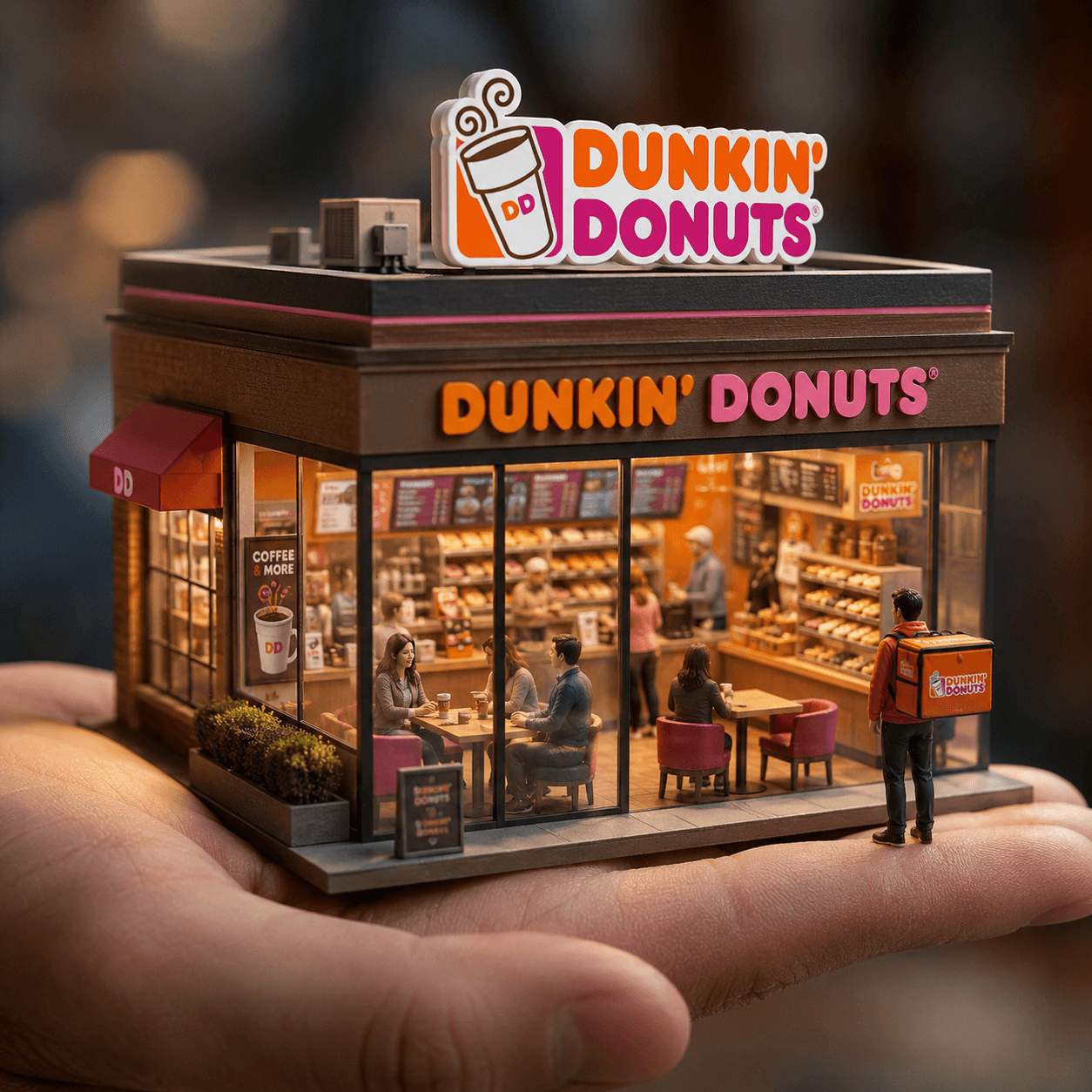 Ultra Realistic Miniature Store Prompt | Tiny Showroom in Hand AI Image Prompt for ChatGPT & Midjourney