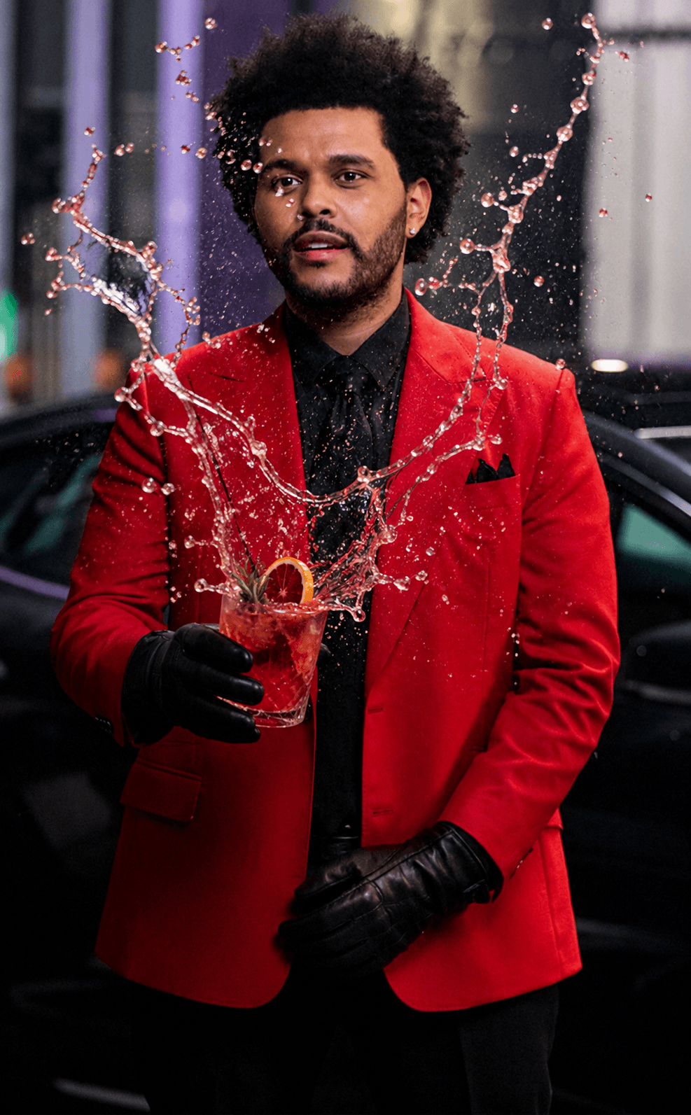 Frozen Mocktail Splash Photo Edit Prompt | Cinematic Liquid Spill Mid-Air AI Editing Prompt