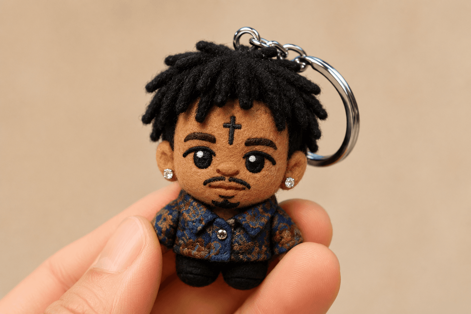 Cute Plush Keychain AI Prompt | Turn Any Photo into a Realistic Mini Plush Doll