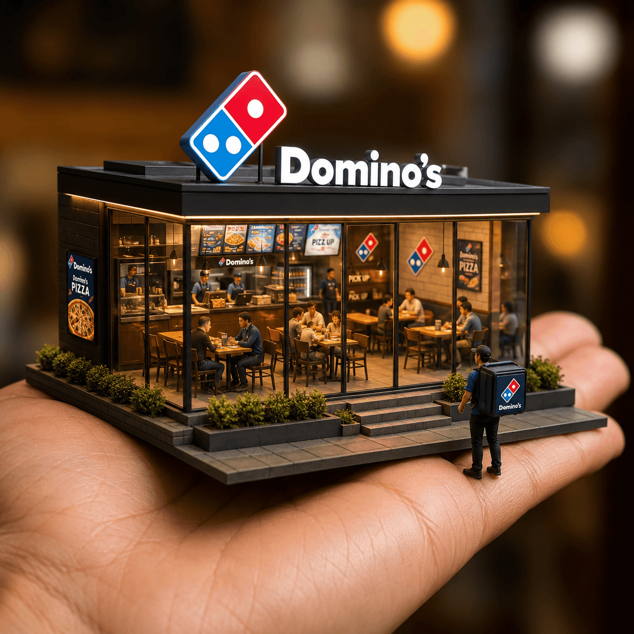 Ultra Realistic Miniature Showroom AI Prompt | Hand-Held Brand Store Product Photography Prompt for ChatGPT & Midjourney