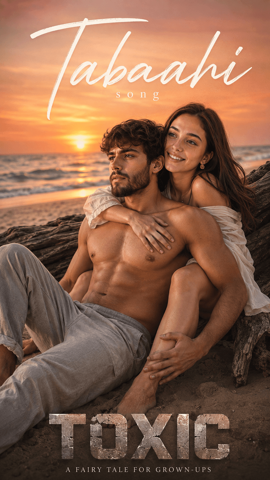 Tabaahi Romantic Couple Beach AI Prompt — AI prompt preview 1 of 4