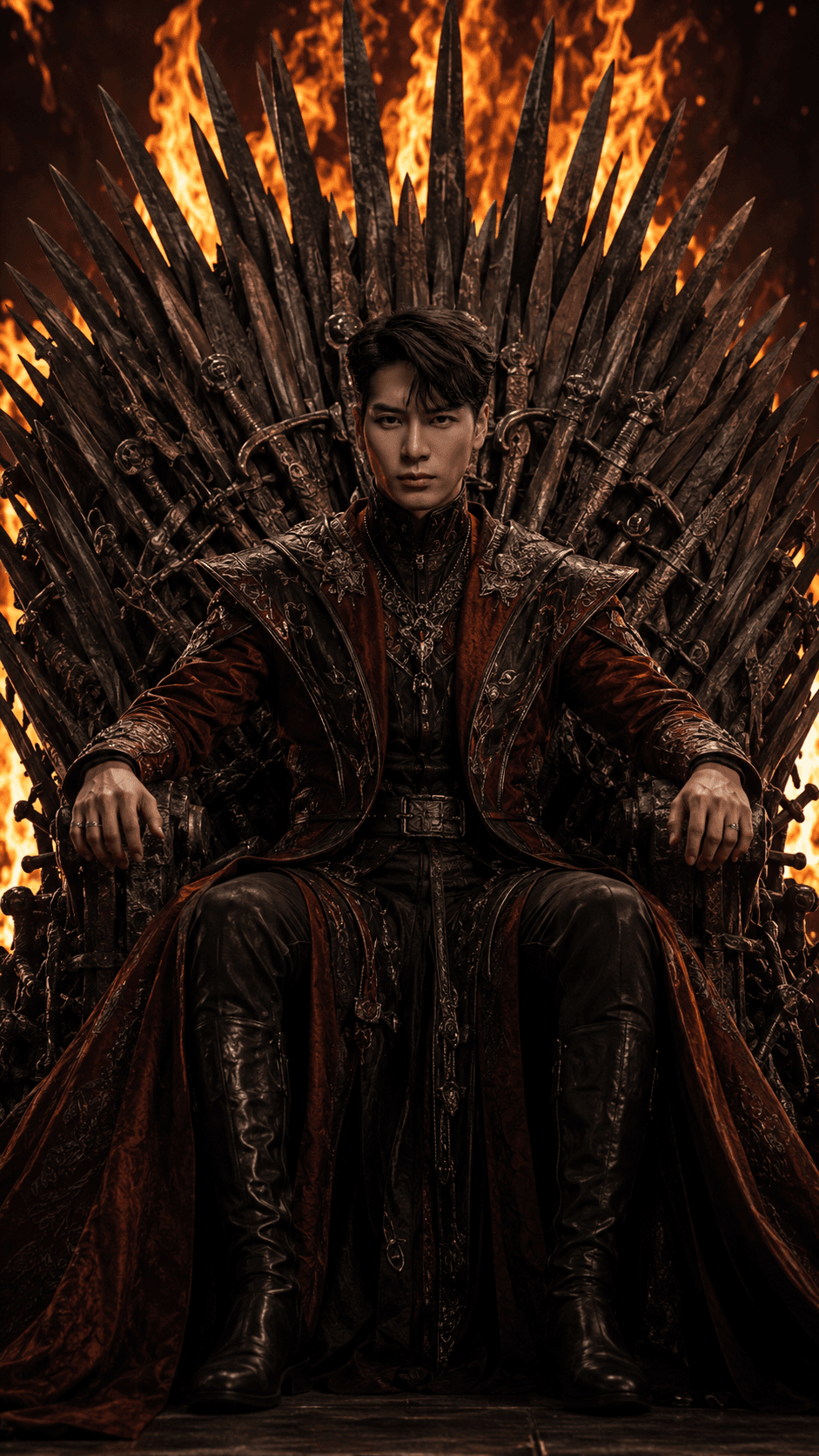 Epic Iron Throne King AI Prompt | Cinematic Fantasy Royal Portrait | Ultra Realistic Medieval Warrior | 8K Photorealistic ChatGPT Image Prompt — AI prompt result