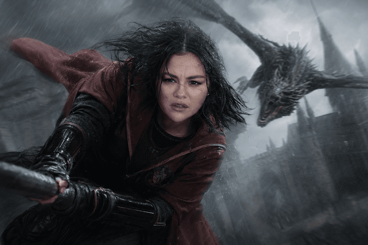 Photorealistic Harry Potter Dragon Chase Cinematic Portrait Prompt (Reference Face Preserved) — AI prompt result
