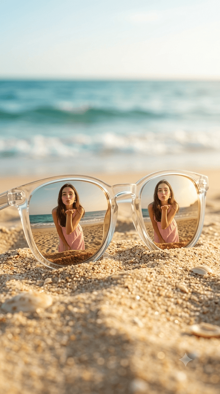 Cinematic Summer Beach Sunglasses Product Photography Prompt — AI prompt result